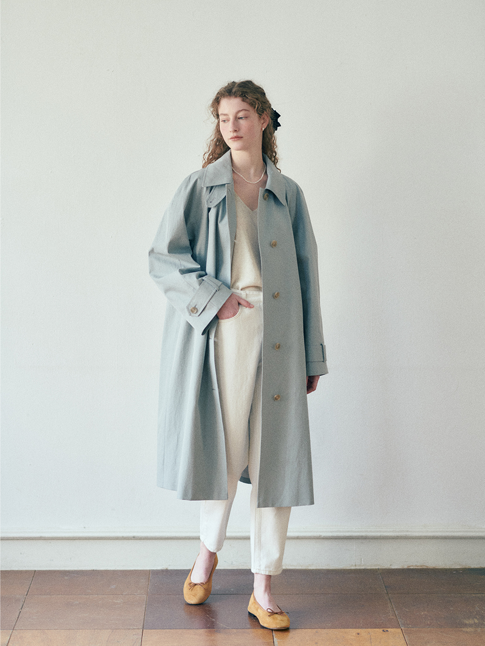 Volume Long Trench Jacket_2color